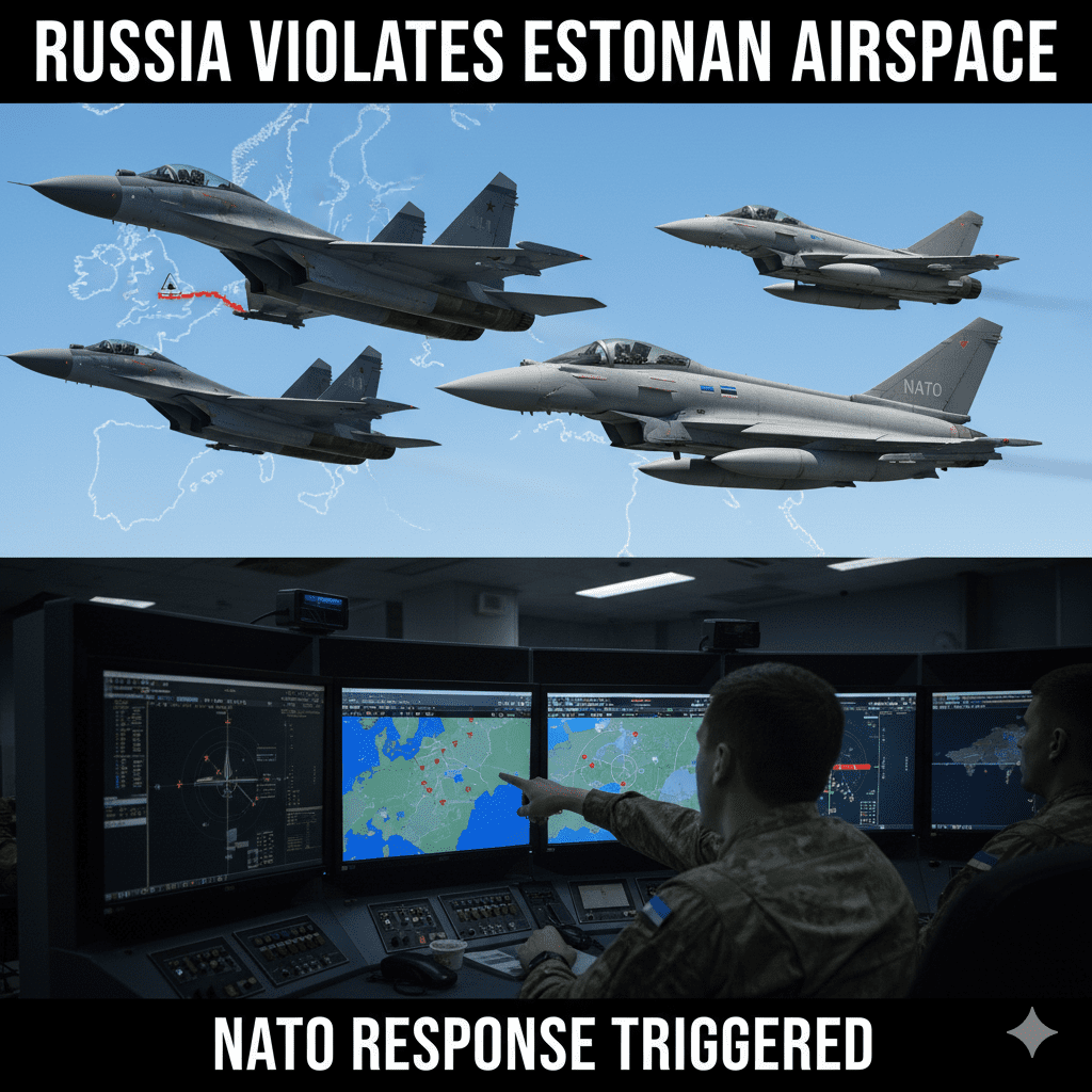 Russia Estonia Airspace Violation Triggers NATO Response