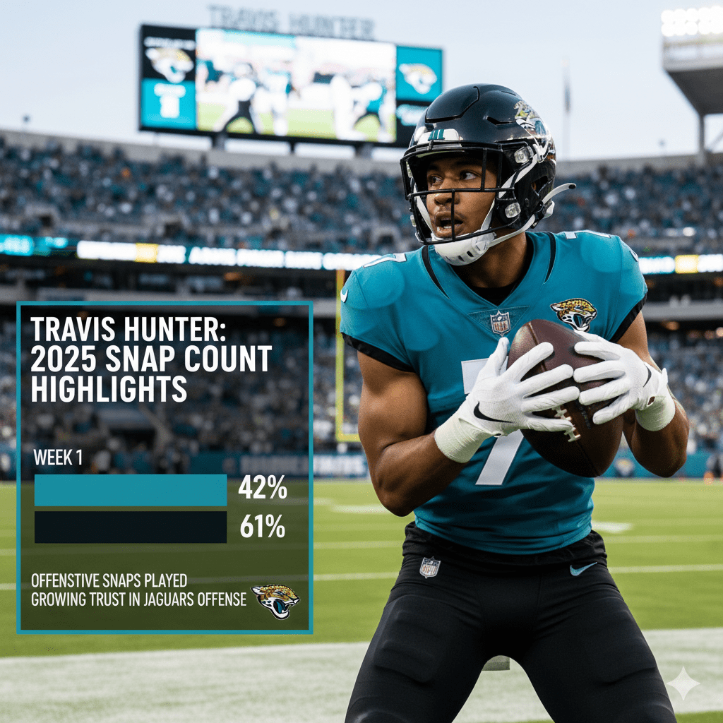 Travis Hunter’s Snap Count Reveals Key Role in Jaguars’ 2025 Offense