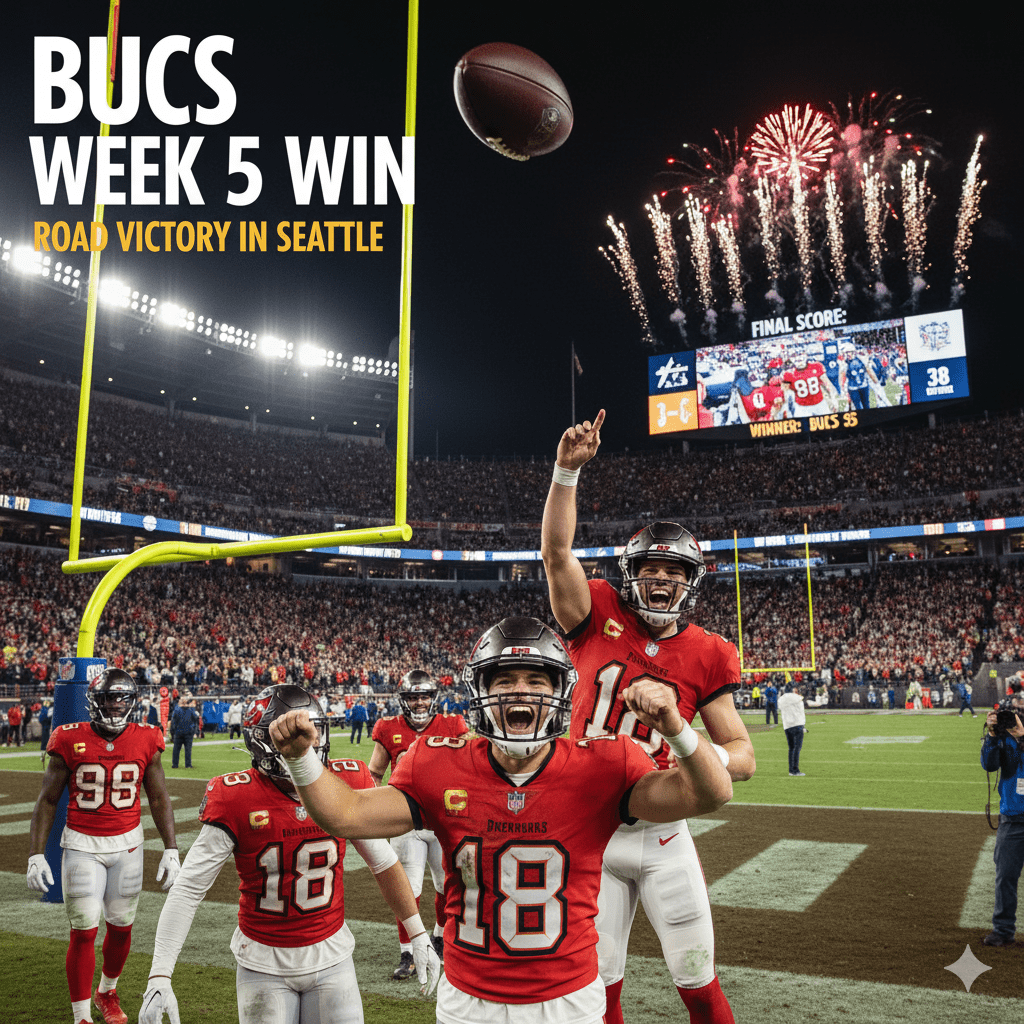 Bucs Week 5 Win Secures Top Spot in NFC South