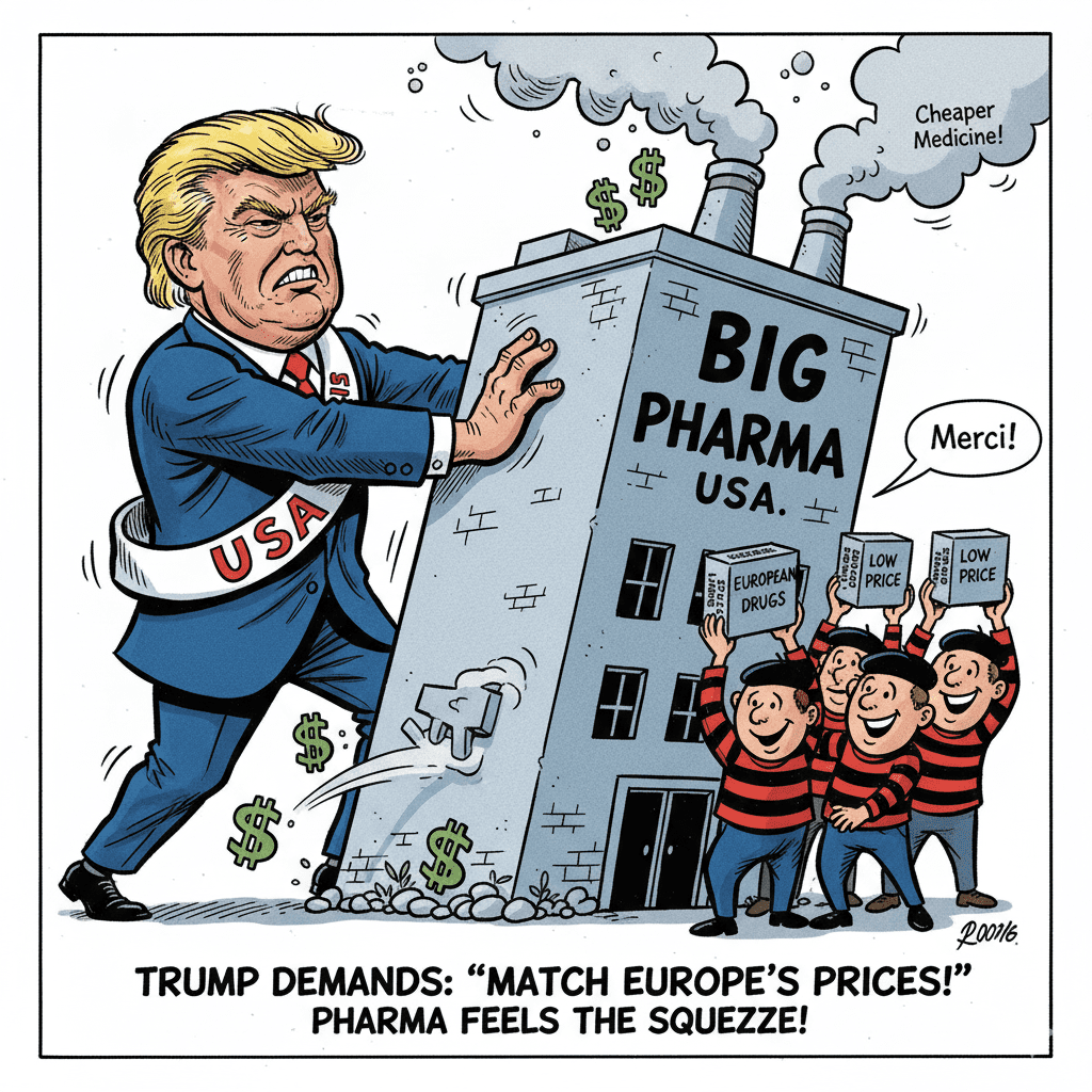 Trump Pushes Pharma to Match Europe’s Low Drug Prices