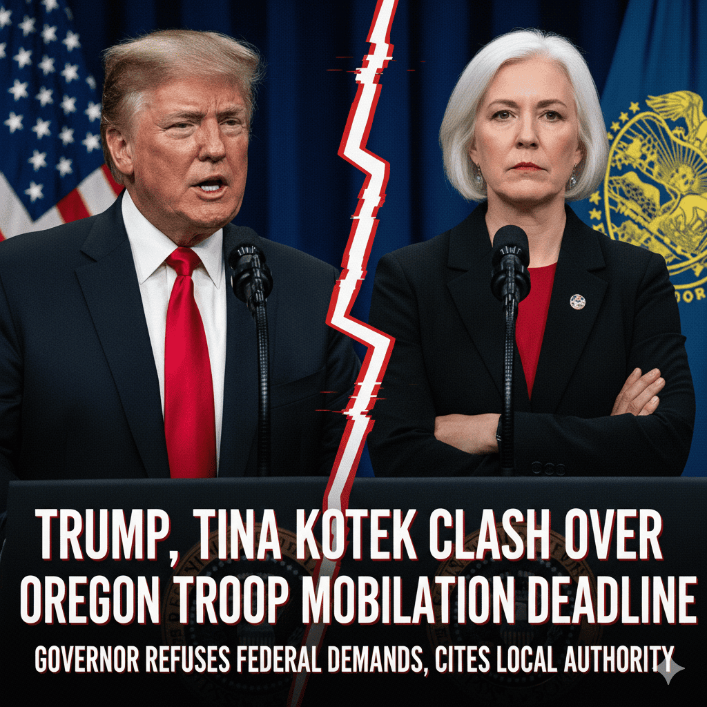 Trump, Kotek Clash Over Oregon Troop Mobilization Deadline